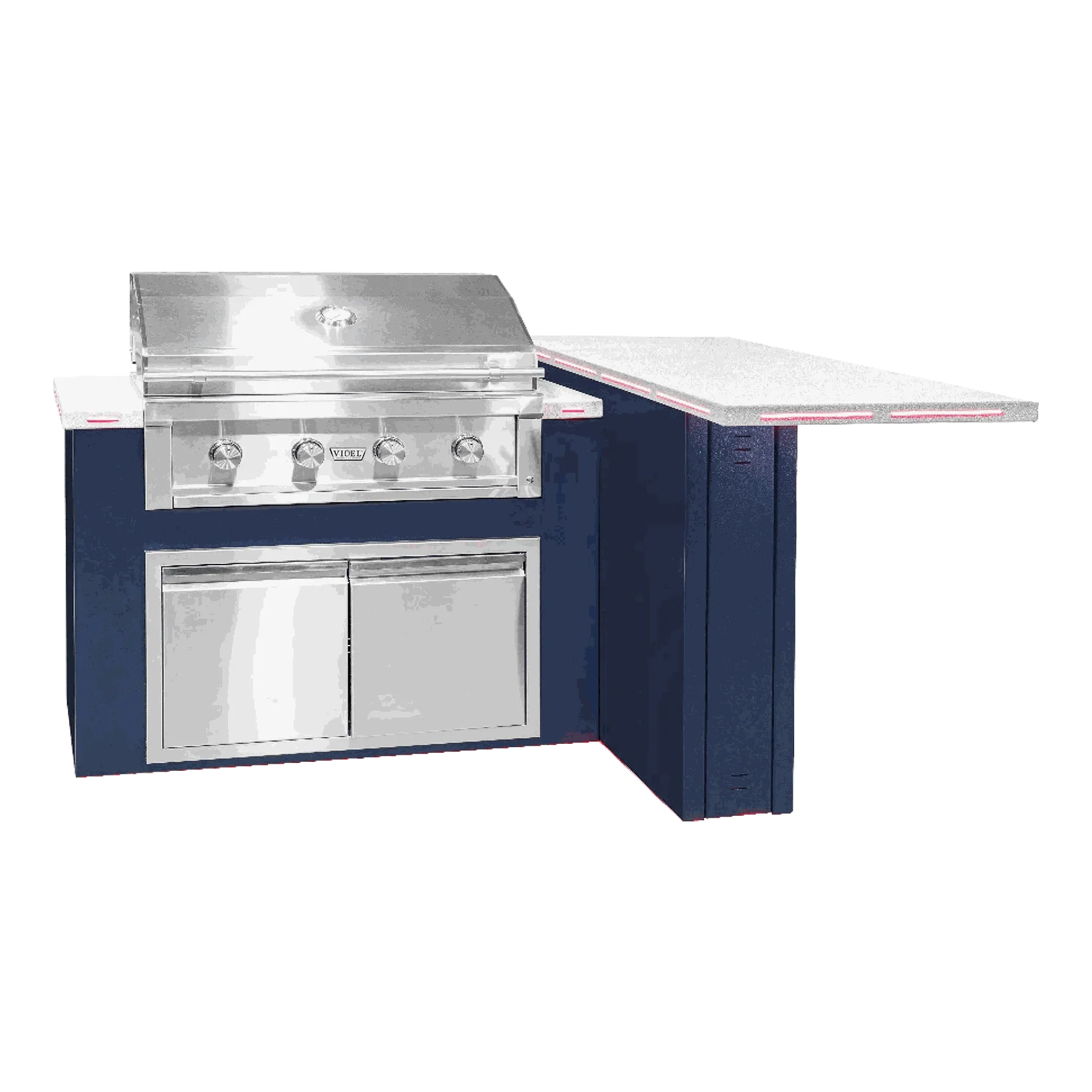 Videl Alta 72L BBQ Island with Gran Fuego Grill