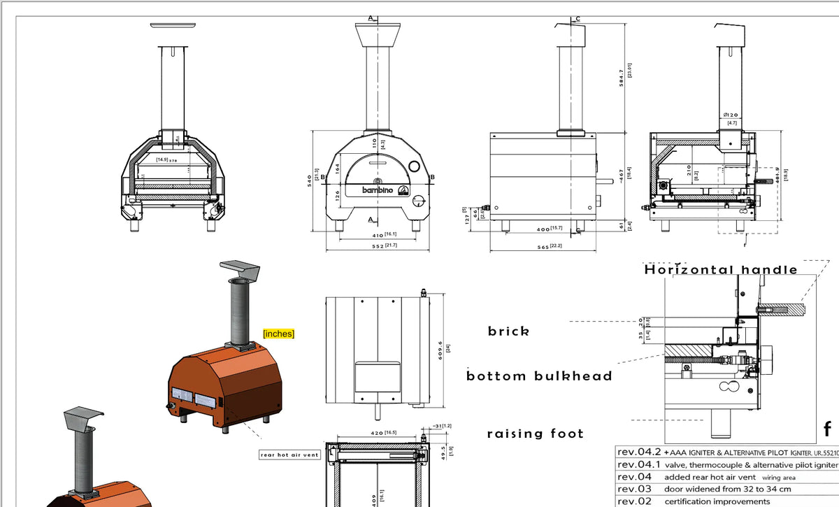 ItaliaForno Bambino Compact Gas Pizza Oven