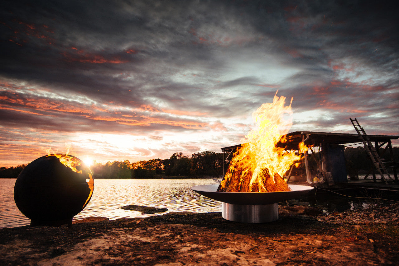 Breathtaking artist designed fire pits for outdoor gatherings around the wood burning fires