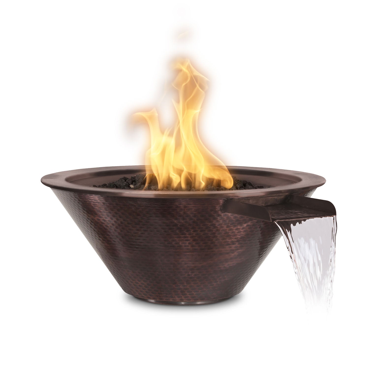 Cazo Fire & Water Bowl - Hammered Copper