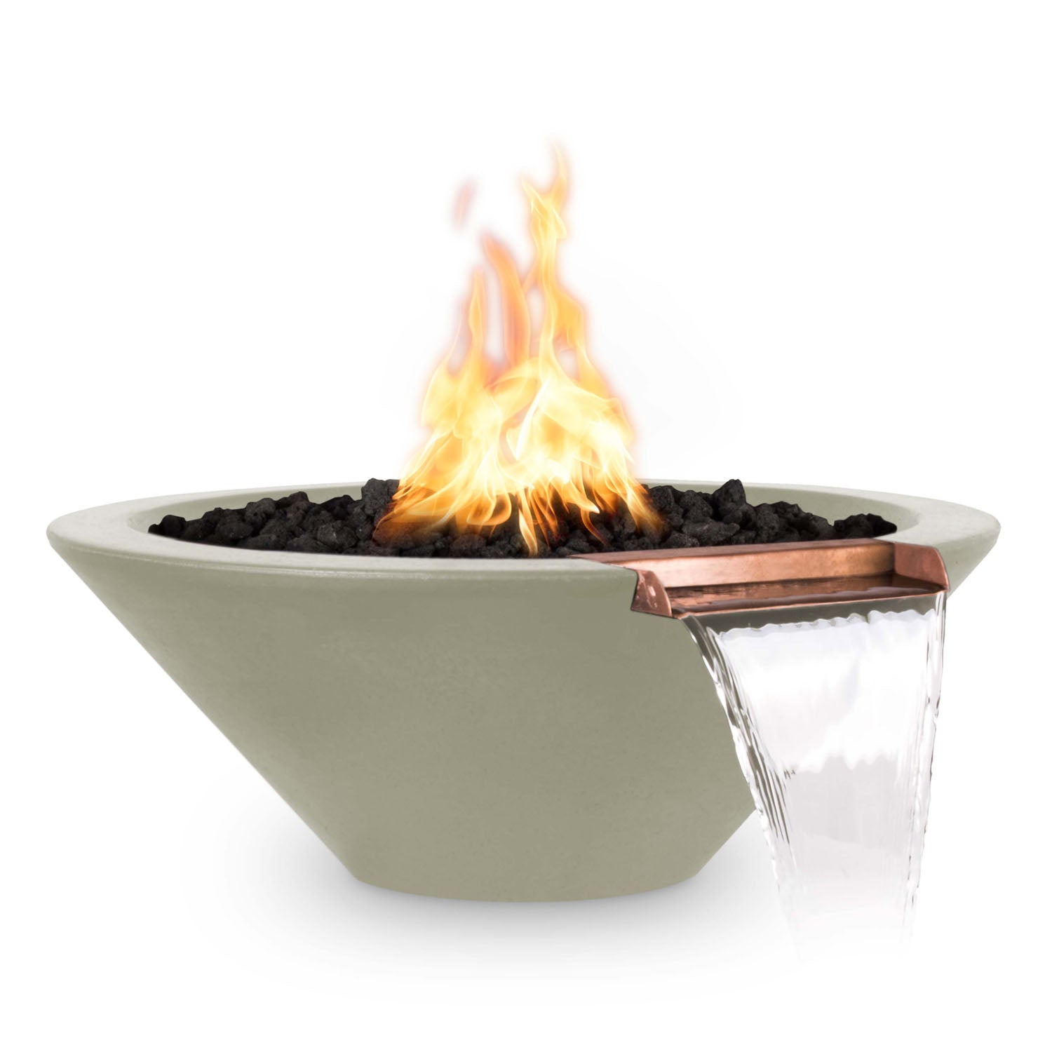 Cazo Fire & Water Bowl GFRC Concrete 24"