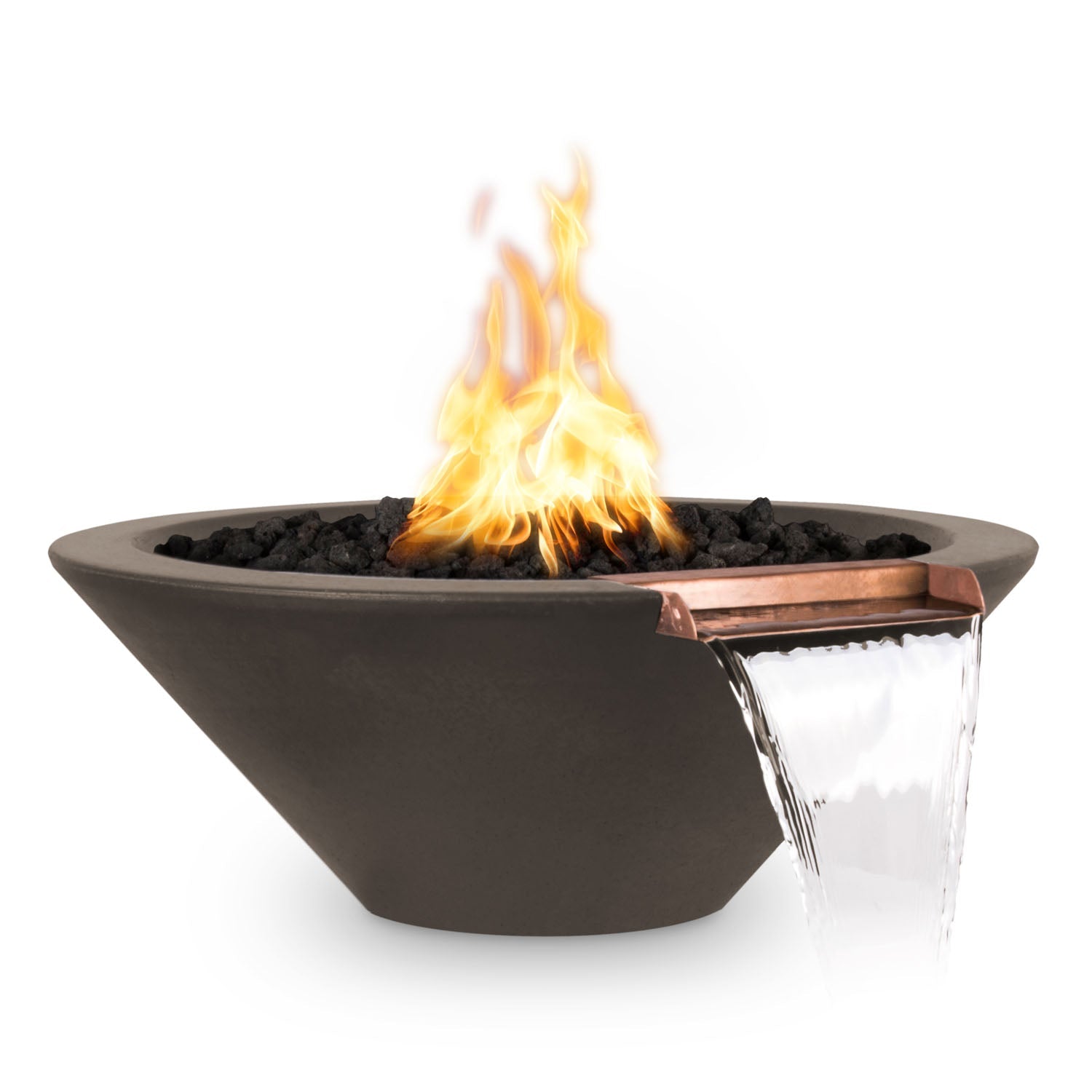 Cazo Fire & Water Bowl GFRC Concrete 31"