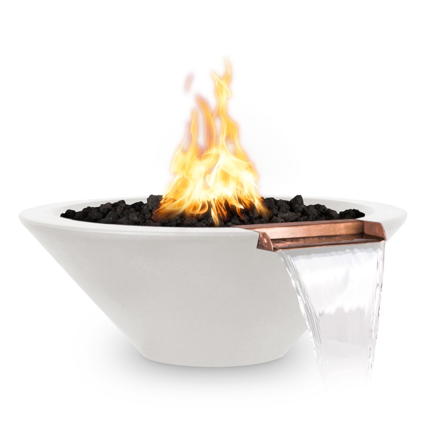 Cazo Fire & Water Bowl GFRC Concrete 24"