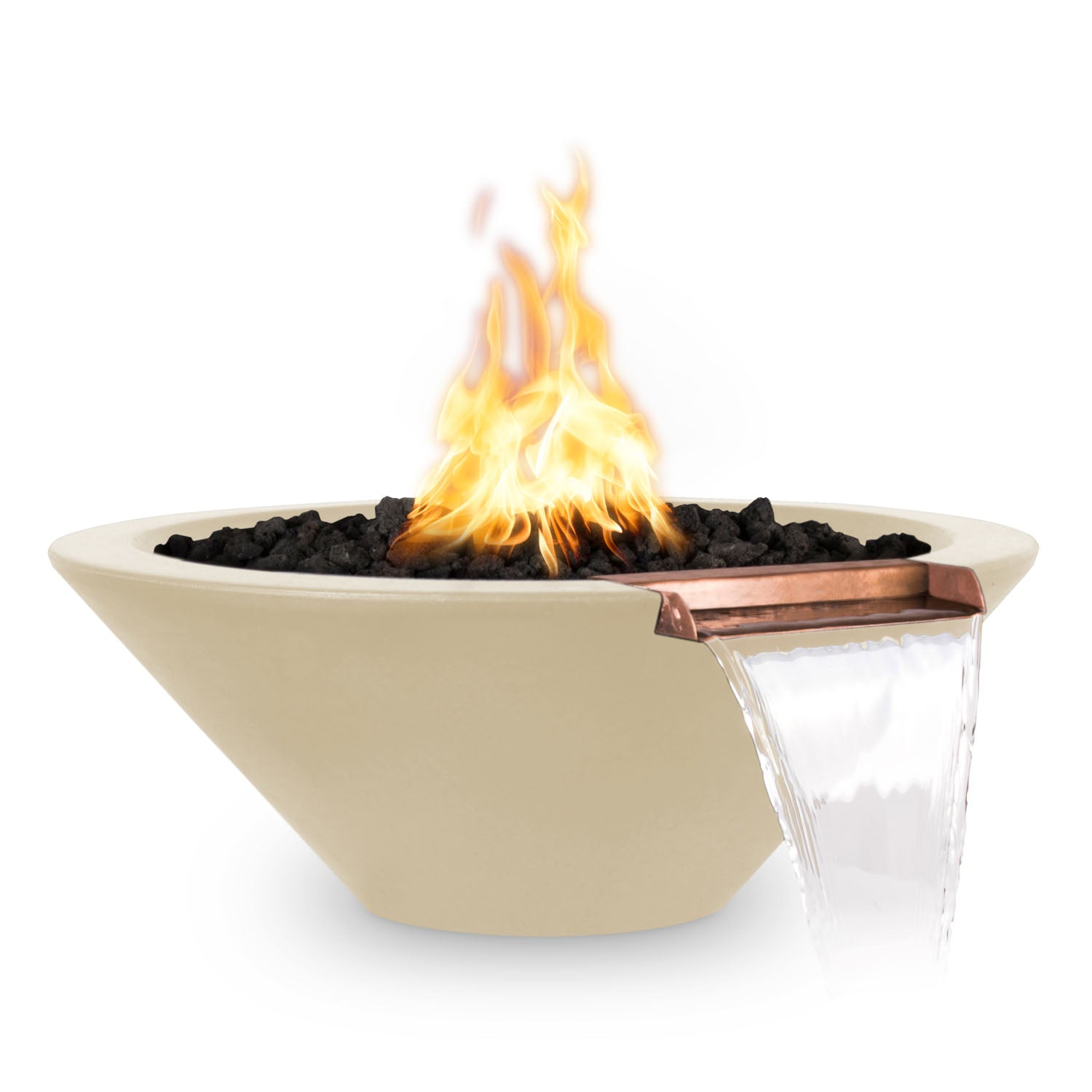 Cazo Fire & Water Bowl GFRC Concrete 31"