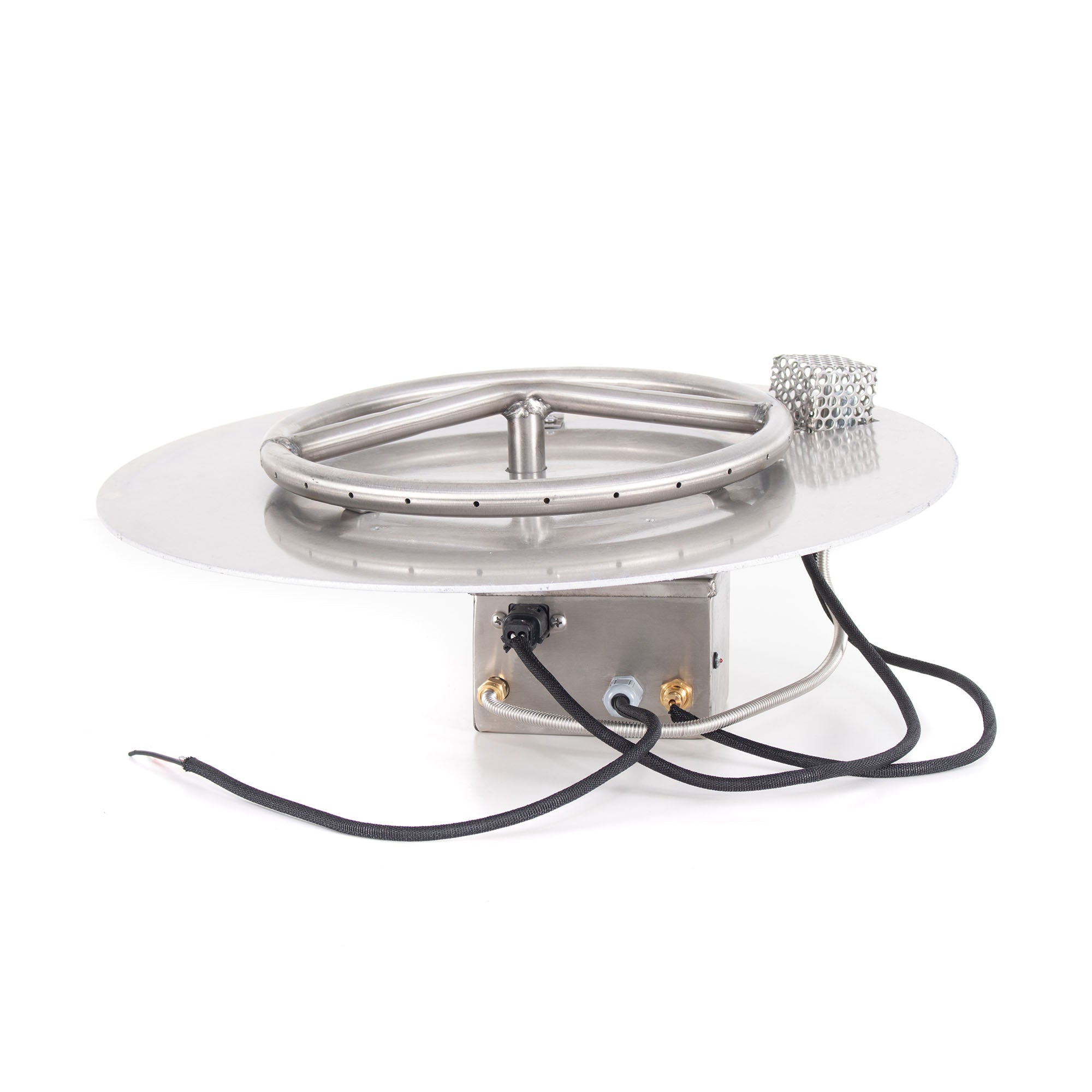 18" Round Flat Pan & 12" Round Stainless Steel Burner