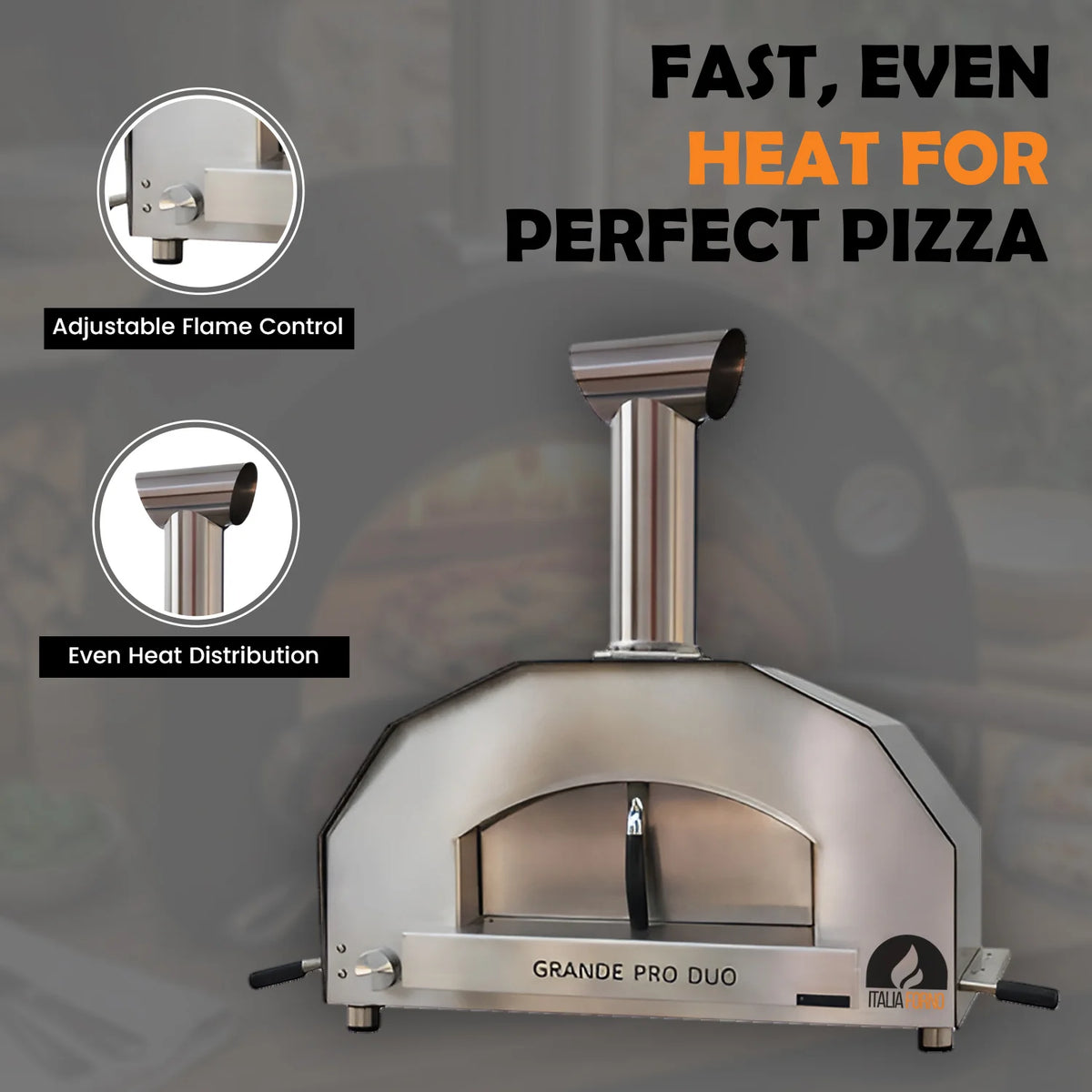 ItaliaForno Grande Pro Duo Hybrid Pizza Oven