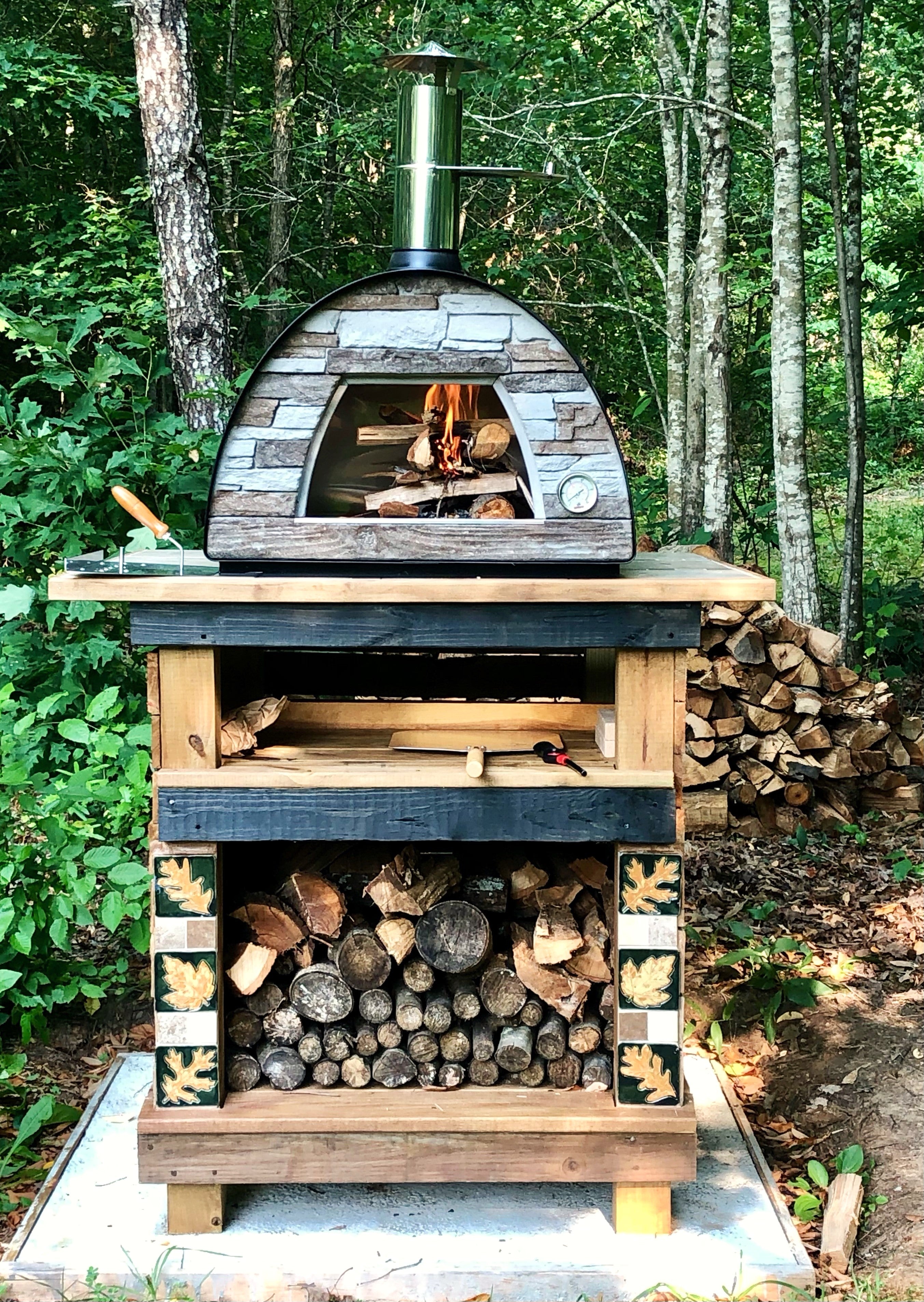 MAXIMUS ARENA BLACK PIZZA OVEN