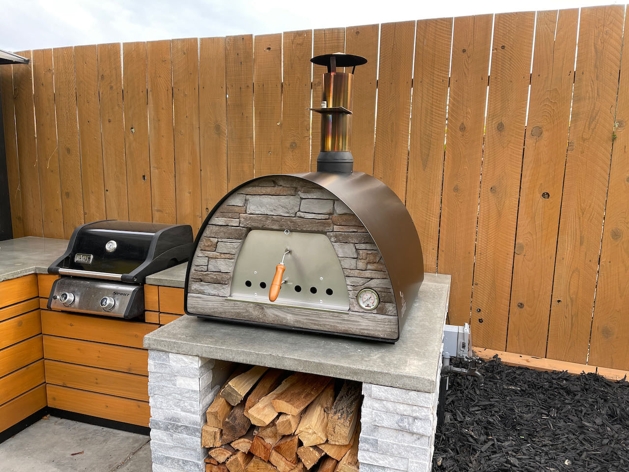 MAXIMUS ARENA BLACK PIZZA OVEN