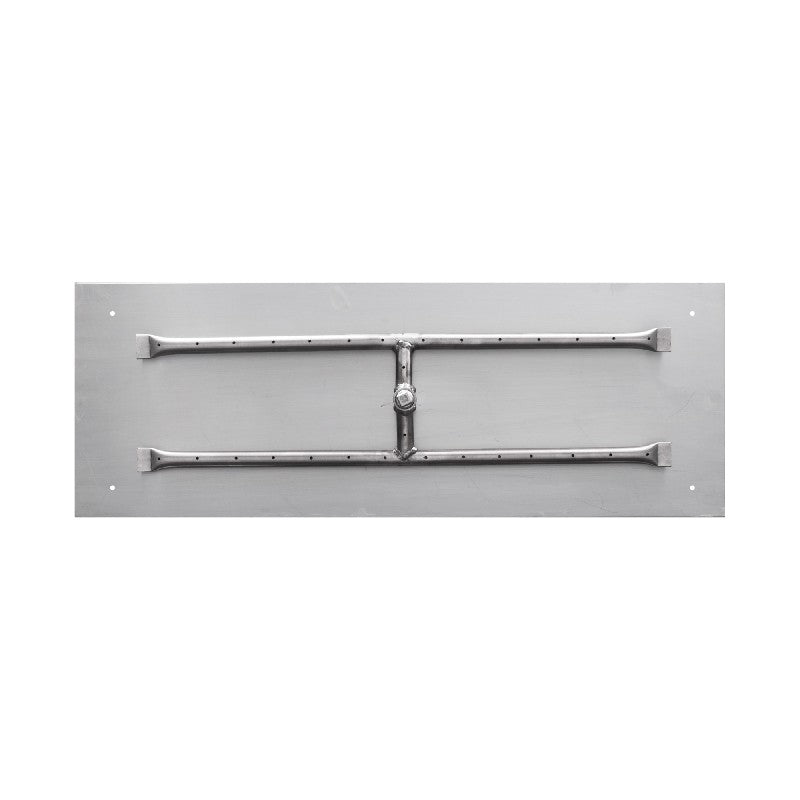 42" x 12" Rectangle Flat Pan & 36" x 6" Stainless Steel 'H' Burner