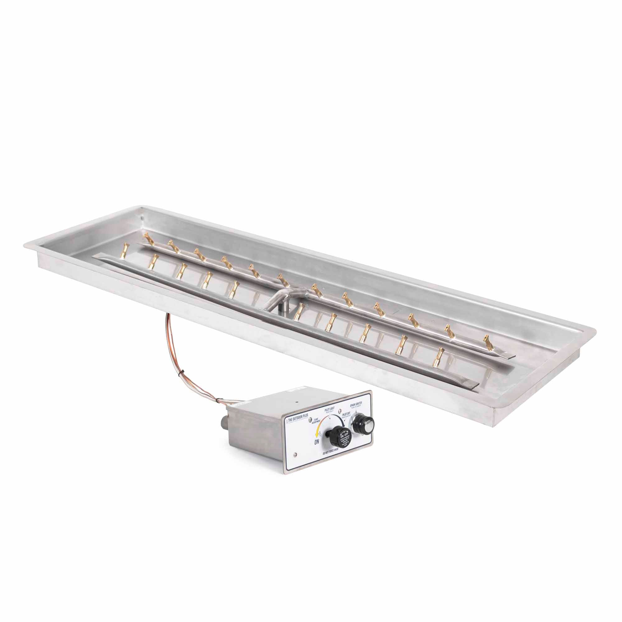 12"x84" Rectangular Drop-in Pan and 6"x72" SS Bullet 'H' Burner