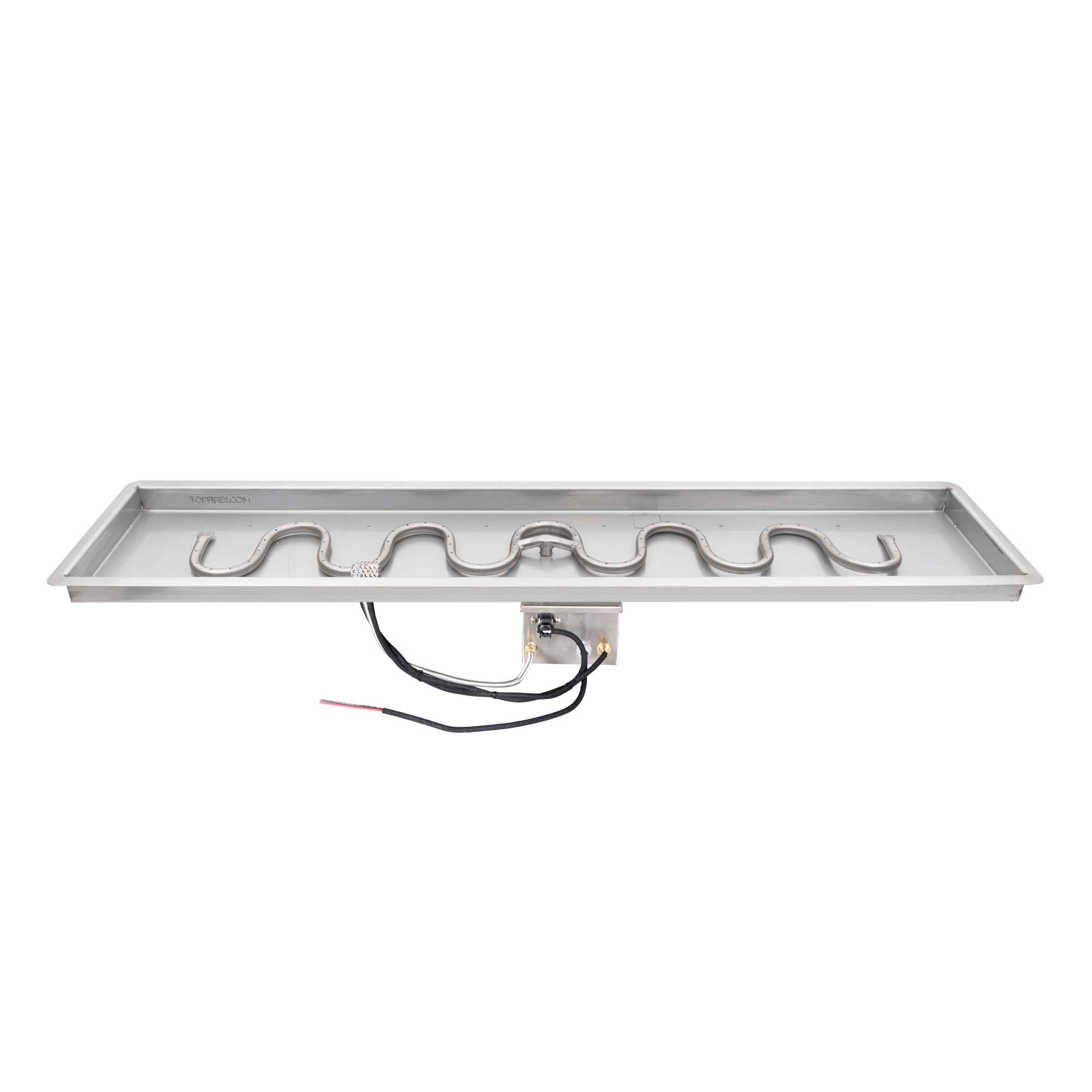 12" x 48" Rectangular Drop-in Pan & 6" x 42" Stainless Steel Switchback Burner