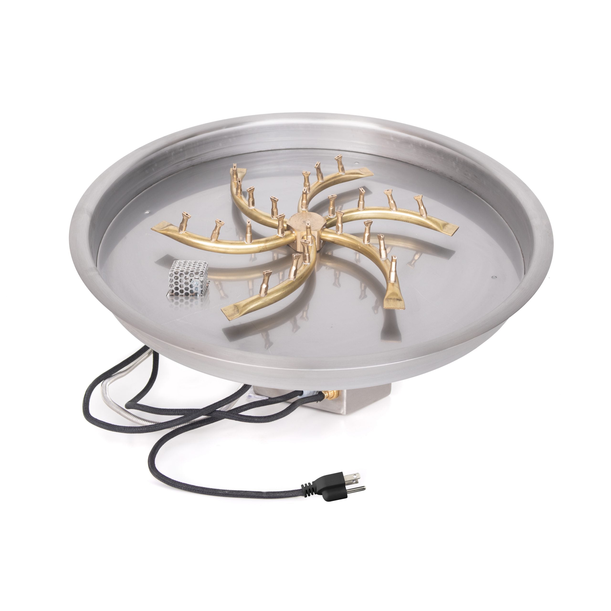 25" Round Drop-in Pan and 18" SS Triple 'S' Bullet Burner
