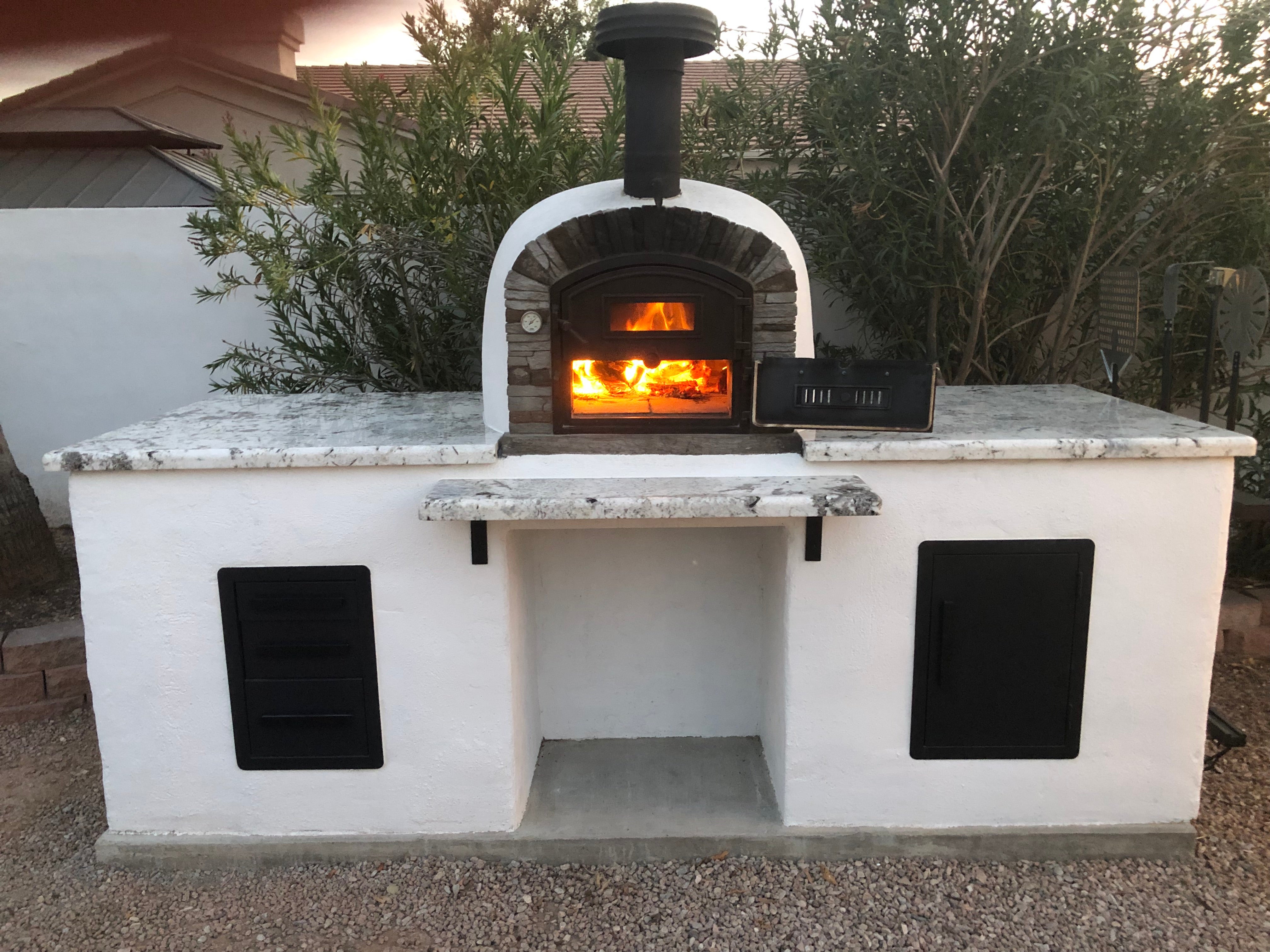 high heat wood fired pizza oven for outdoor parties