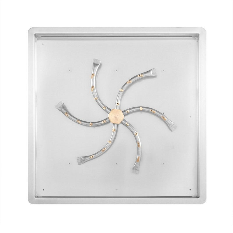 30"x30" Square Drop-in Pan and 24" SS Triple 'S' Bullet Burner