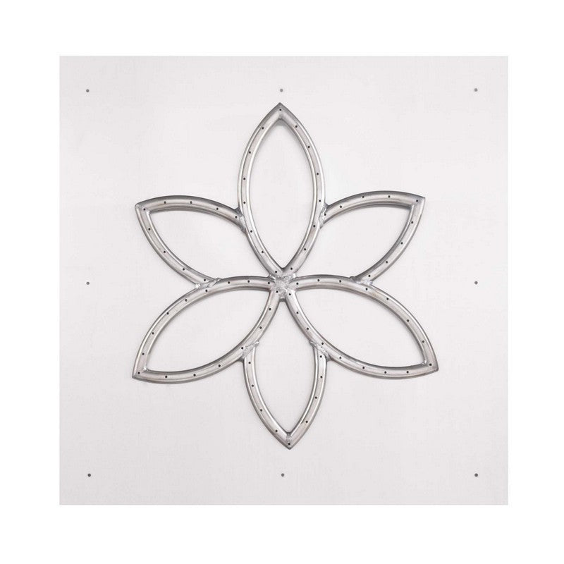 24" x 24" Square Flat Pan & 18" Lotus Stainless Steel Burner