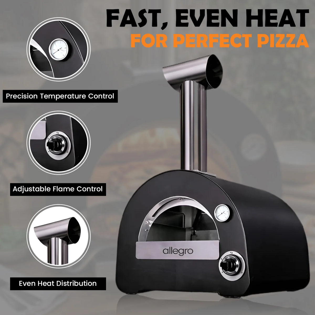 ItaliaForno Allegro Compact Gas Pizza Oven