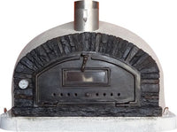Buena Premium Wood-fired oven with a rustic design on a white background