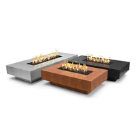 Cabo Linear Fire Pit  Metal Collection  56"