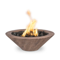 Luxury round fire pit bowl for  an enchanting gathering of friends in high end outdoor backyard