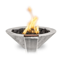 Cazo Fire & Water Bowl  GFRC Woodgrain  32"