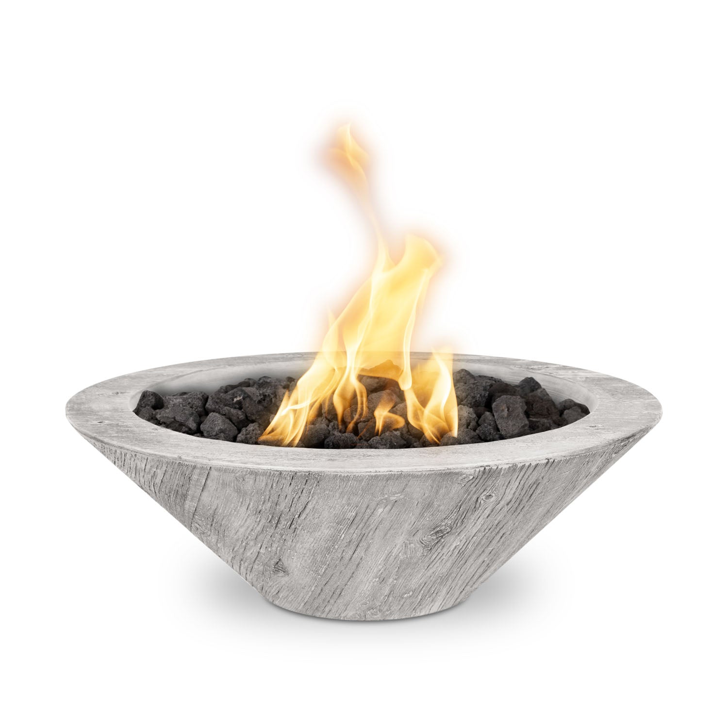 Cazo Fire Bowl - GFRC Wood Grain - 24"