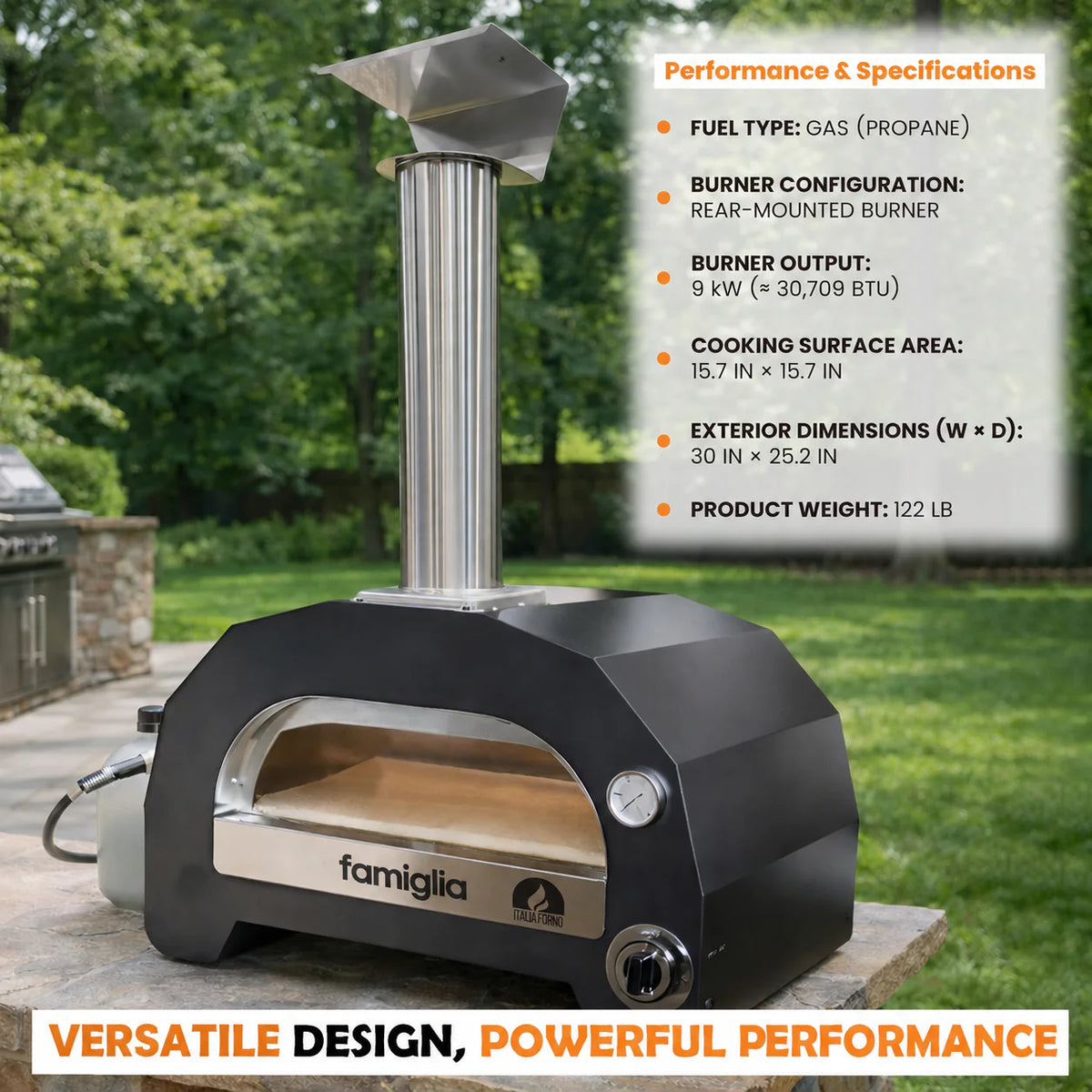 ItaliaForno Famiglia Gas Pizza Oven