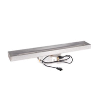 36" x 6" Rectangular Lipless Drop-in Pan & 30" Stainless Steel Linear Burner