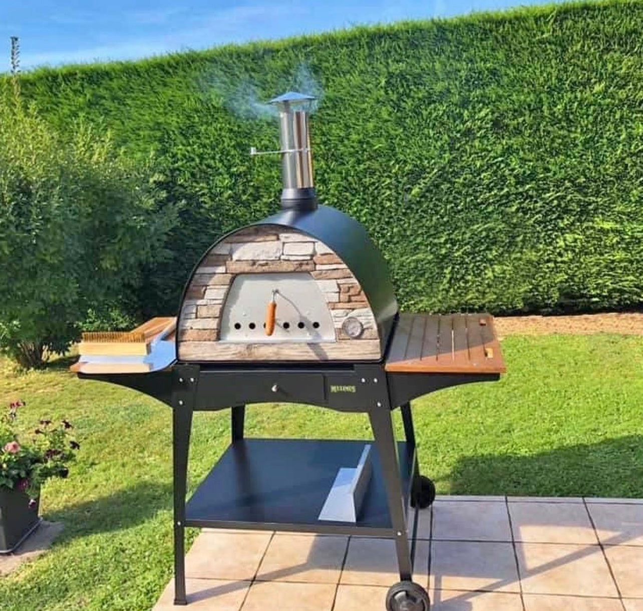 MAXIMUS ARENA BLACK PIZZA OVEN