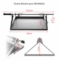 Grill tool set for roasting in pizza oven  labeled for MAXIMUS brand
