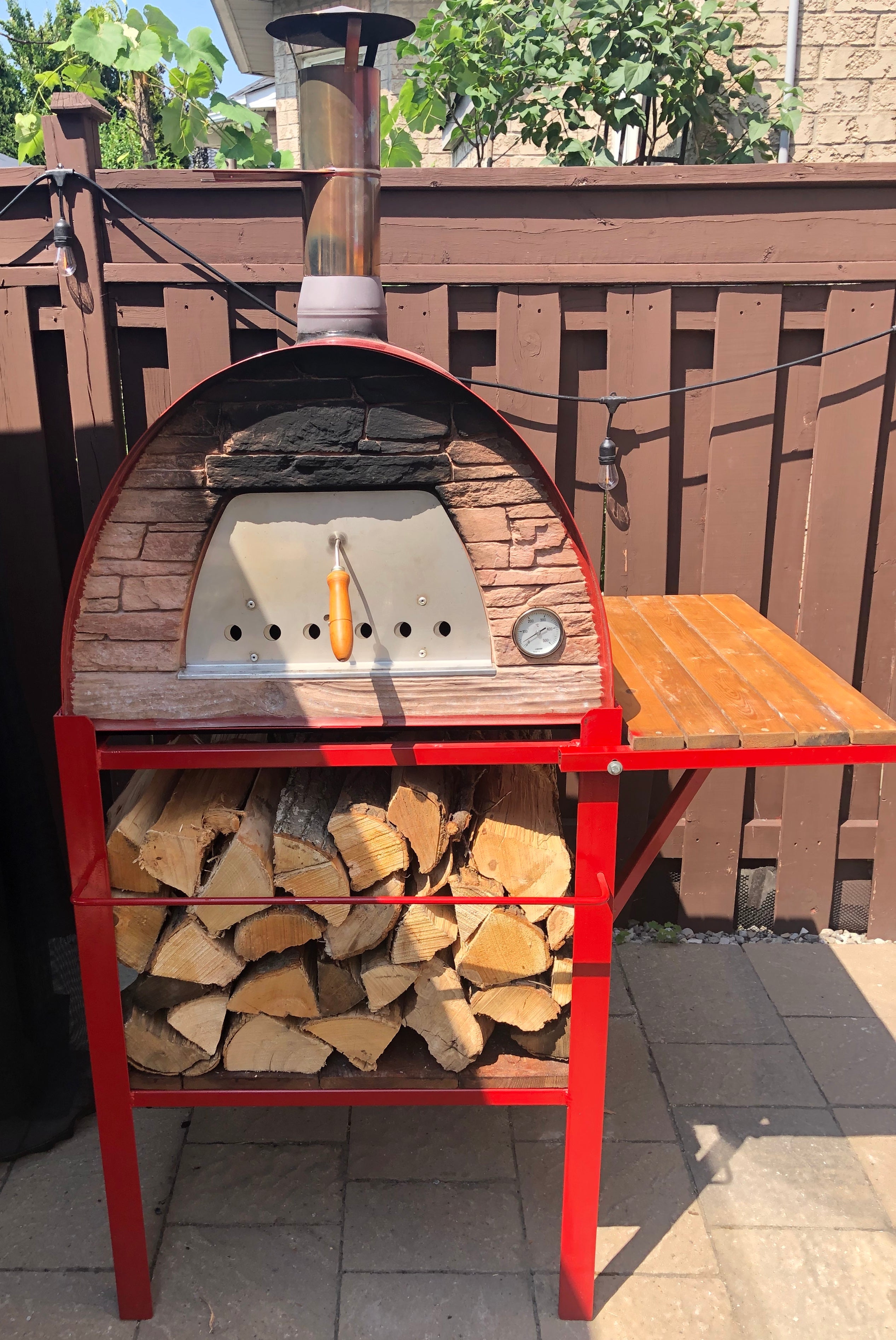 MAXIMUS ARENA RED PIZZA OVEN