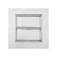 24" x 24" Square Flat Pan & 18" Square Stainless Steel Burner
