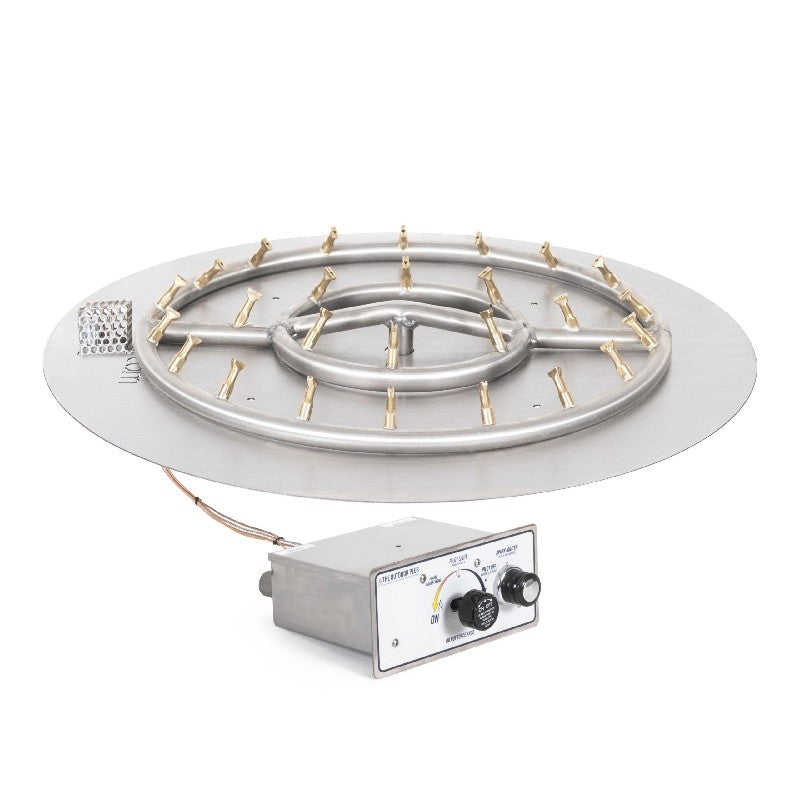 30" Round Flat Pan and 24" SS Round Bullet Burner