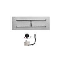 48" x 18" Rectangle Flat Pan & 42" x 12" Stainless Steel 'H' Burner