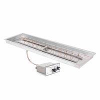 12"x60" Rectangular Drop-in Pan and 6"x48" SS Bullet 'H' Burner