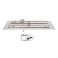 12"x24" Rectangular Flat Pan and 6"x18" Brass Bullet 'H' Burner