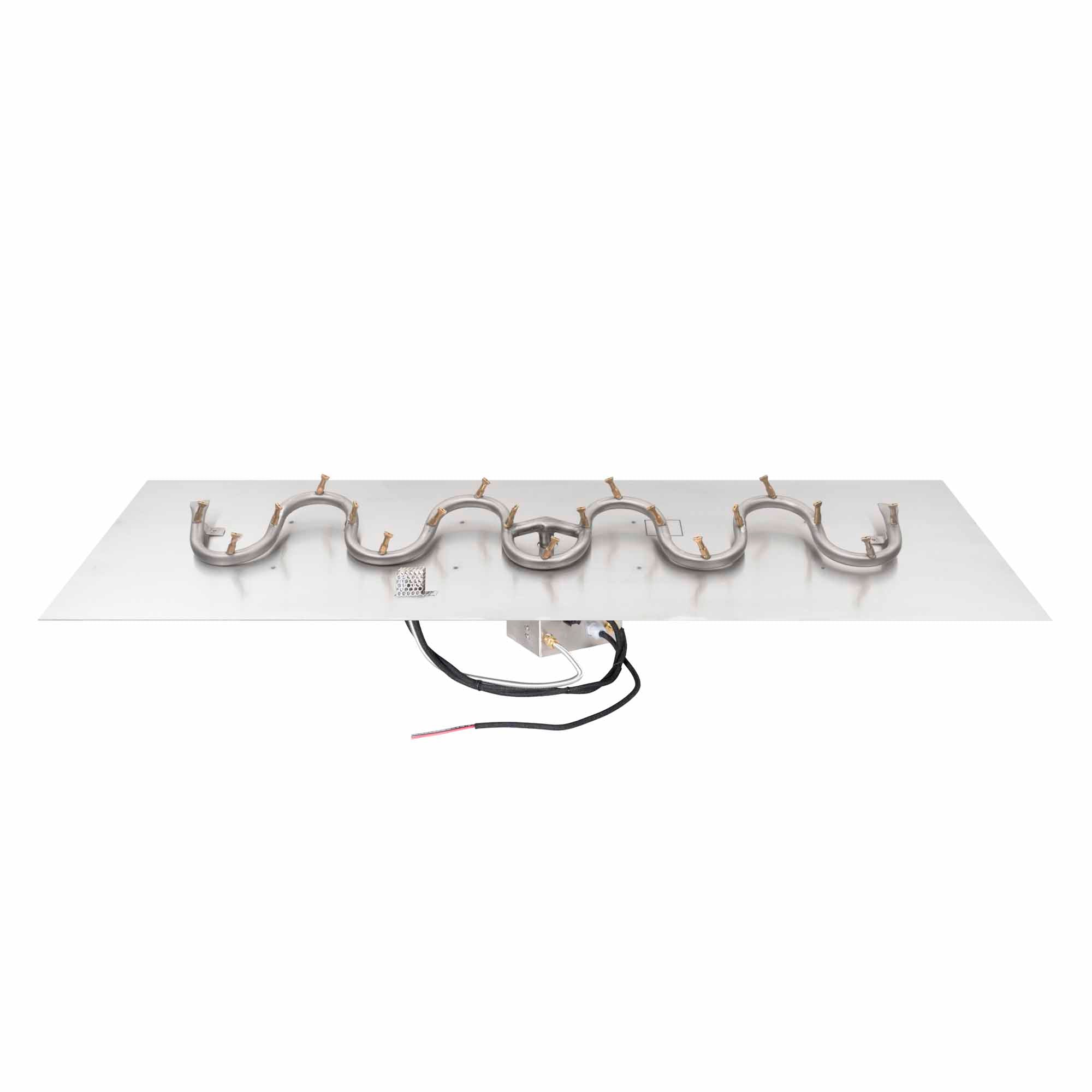 12"x36" Rectangular Flat Pan and 6"x30" SS Switchback Bullet Burner