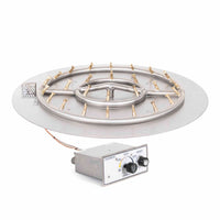 18" Round Flat Pan and 8" SS Round Bullet Burner