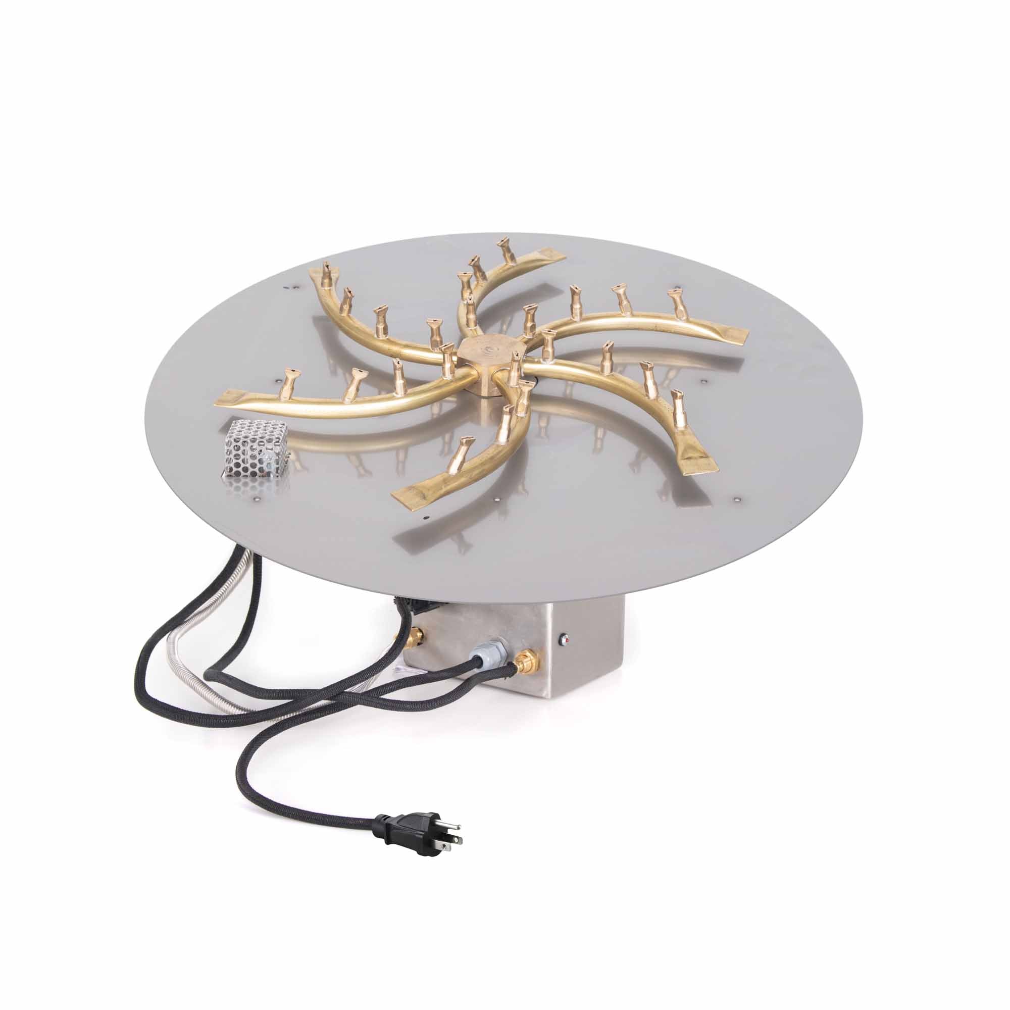 18" Round Flat Pan and 8" SS Triple 'S' Bullet Burner