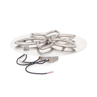 18" Round Flat Pan & 12" Lotus Stainless Steel Burner