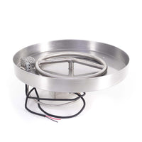 12" Round Lipless Drop-in Pan & 6" Round Stainless Steel Burner