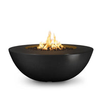 Modern round fire pit for luxury backyard
