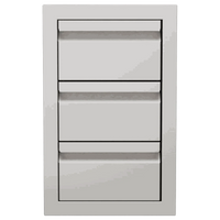 Videl Grill Triple Access Drawer for Outdoor Kitchen Storage