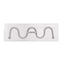 The Outdoor Plus 36" x 18" Rectangle Flat Pan & 30" x 12" Switchback Stainless Steel Burner
