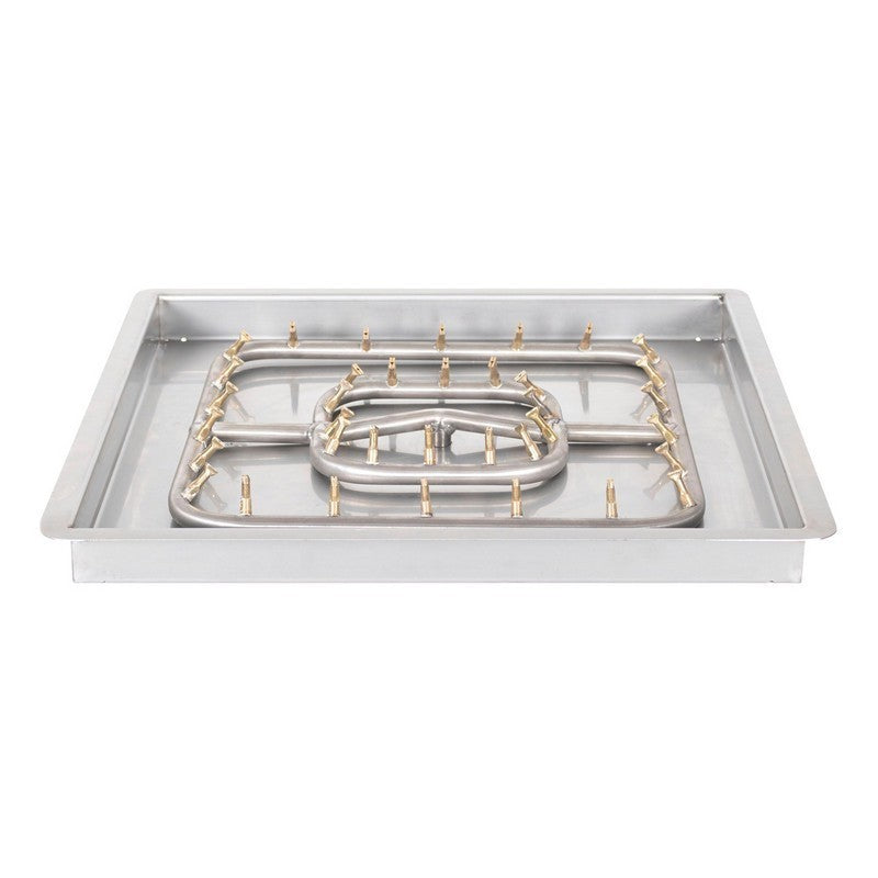 36"x36" Square Drop-in Pan and 30" SS Square Bullet Burner