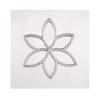 24" x 24" Square Flat Pan & 18" Lotus Stainless Steel Burner