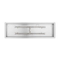 The Outdoor Plus 12" x 72" Rectangular Drop-in Pan & 6" x 60" Stainless Steel 'H' Burner